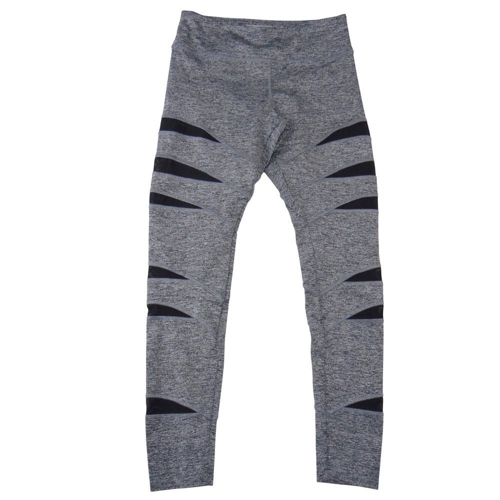 Forever 21 Active Womens Gray Heather Mesh Cutout Leggings‎ Gym Tights 2313